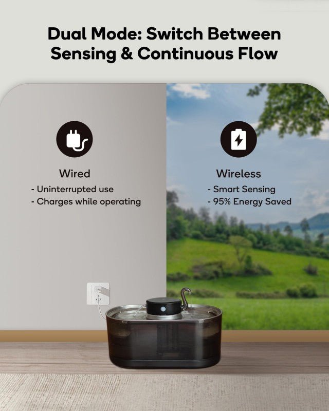 Cordless Stainless Steel Cat Water Fountain