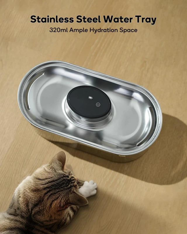 Cordless Stainless Steel Cat Water Fountain