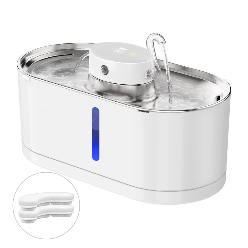 Cordless Stainless Steel Cat Water Fountain